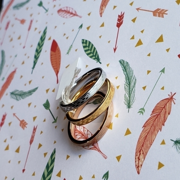 THREE tone stainless steel ring - Picture 6 of 8